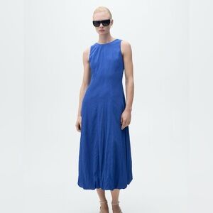 Mango Midi-dress with puffed hem